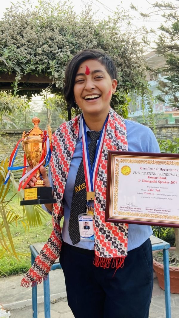 siddhi with trophies